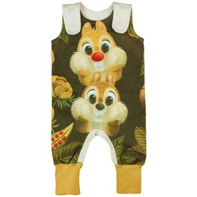   Ujjatlan baba rugdalózó Chip és Dale mintával 2:1-ben méret