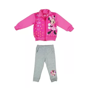   2 részes belül bolyhos kislány szabadidő szett Minnie egér mintával