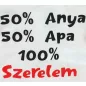 Rövid ujjú feliratos baba body