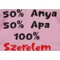 Rövid ujjú feliratos baba body