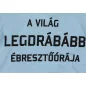 Rövid ujjú feliratos baba body kék színben