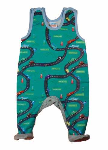 Ujjatlan belül bolyhos baba rugdalózó Verdák mintával