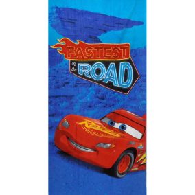 Verdák mintás kisfiú pamut strandtörölköző kék színben