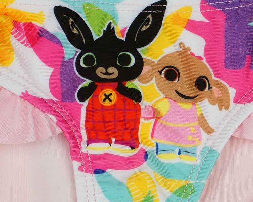 Bing nyuszi mintás kislány fürdőbugyi rózsaszín színben