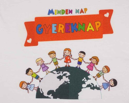 Gyereknapos rövid ujjú gyerek póló