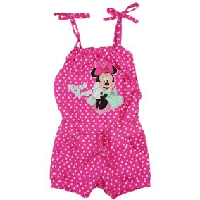 Nyári kislány overál Minnie egér mintával pink színben