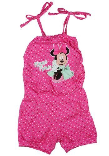 Nyári kislány overál Minnie egér mintával pink színben