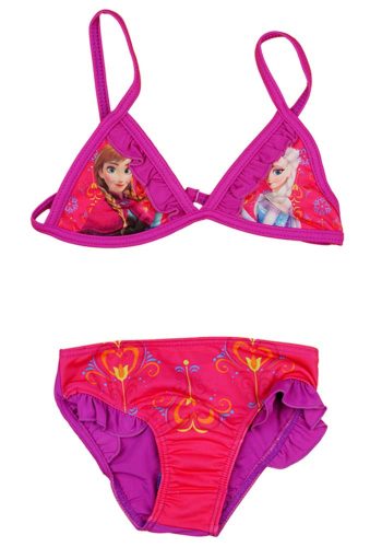 Frozen mintás két részes kislány fürdőruha lila színben