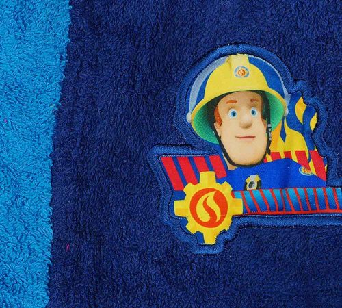 Sam a tűzoltó kapucnis frottír köntös