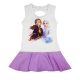 Ujjatlan kislány nyári ruha Jégvarász mintával lila színben