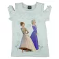 Kétrészes szoknyás nyári szett kislányoknak Frozen mintával fehér színben