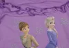 Kétrészes szoknyás nyári szett kislányoknak Frozen mintával lila színben