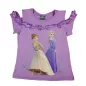 Kétrészes szoknyás nyári szett kislányoknak Frozen mintával lila színben