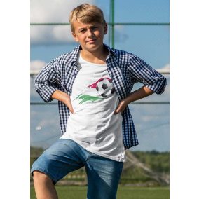 Rövid ujjú gyerek póló Foci EB Magyarország