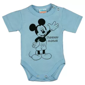 Rövid ujjú baba body Mickey egér mintával