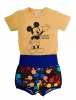 Rövidnadrágos kisfiú babaruha szett Mickey egér mintával