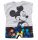 Ujjatlan baba napozó Mickey egér mintával középkék színben