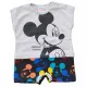 Ujjatlan baba napozó Mickey egér mintával középkék színben