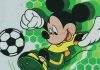 Kisfiú atléta focis Mickey egér mintával fehér színben