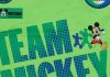 Kétrészes nyári atlétás kisfiú szett Mickey egér mintával zöld színben