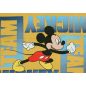 Pamut kisfiú nyári trikó Mickey egér mintával sárga színben