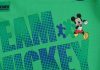 Zsinóros tornazsák Mickey egér mintával zöld színben