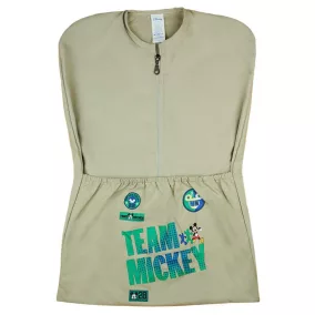 Vállfás oviszsák focis Mickey egér mintával homok színben