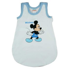 Ujjatlan vékony nyári hálózsák Mickey egér mintával 1 TOG fehér színben