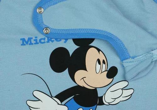 Ujjatlan vékony nyári hálózsák Mickey egér mintával 1 TOG kék színben