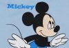 Ujjatlan tipegő hálózsák Mickey egér mintával 2 TOG világoskék és szürke színben