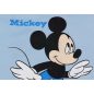Ujjatlan tipegő hálózsák Mickey egér mintával 2 TOG világoskék és szürke színben