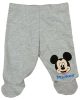 Pamut kisfiú baba nadrág Mickey egér mintával szürke színben