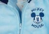 Wellsoft baba kisfiú kardigán Mickey egér mintával kék színben