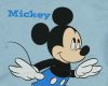 Rövid ujjú baba body Mickey egér mintával kék színben