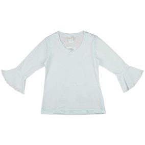 Hosszú ujjú lány póló 3/4-es ujjal