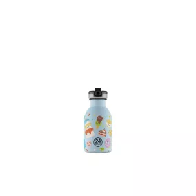   24BOTTLES Kids Urban 250ml rozsdamentes acél kulacs szívószálas kupakkal, Sweet Friends