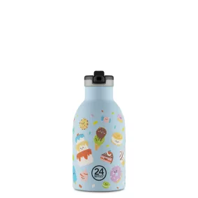   24BOTTLES Kids Clima 330ml rozsdamentes acél termosz szívószálas kupakkal, Sweet Friends