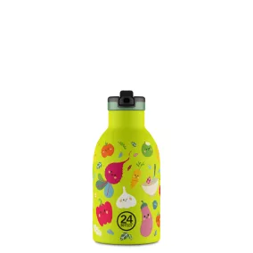   24BOTTLES Kids Clima 330ml rozsdamentes acél termosz szívószálas kupakkal, Veggie Friends