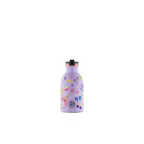   24BOTTLES Kids Clima 330ml rozsdamentes acél termosz szívószálas kupakkal, Music Friends