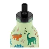 24BOTTLES Kids Clima 330ml rozsdamentes acél termosz szívószálas kupakkal, Jurassic Friends