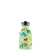 24BOTTLES Kids Urban 250ml rozsdamentes acél kulacs szívószálas kupakkal, Jurassic Friends