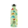 24BOTTLES Kids Urban 500ml rozsdamentes acél kulacs szívószálas kupakkal, Jurassic Friends