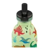 24BOTTLES Kids Urban 500ml rozsdamentes acél kulacs szívószálas kupakkal, Jurassic Friends