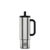 24BOTTLES Straw Cup 800ml rozsdamentes acél bögre szívószállal, Brushed Steel