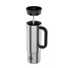 24BOTTLES Straw Cup 800ml rozsdamentes acél bögre szívószállal, Brushed Steel
