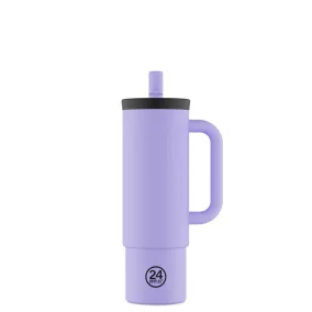   24BOTTLES Straw Cup 800ml rozsdamentes acél bögre szívószállal, Erica