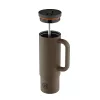 24BOTTLES Straw Cup 800ml rozsdamentes acél bögre szívószállal, Mocha