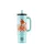 24BOTTLES Straw Cup 800ml rozsdamentes acél bögre szívószállal, Hey! Blue