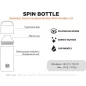   24BOTTLES Spin Bottle 480ml rozsdamentes acél bögre, Daydreaming Yellow