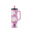 24BOTTLES Straw Cup 800ml rozsdamentes acél bögre szívószállal, Daydreaming Pink